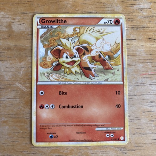 Pokemon tcg growlithe 123 - pokemon, 65/123