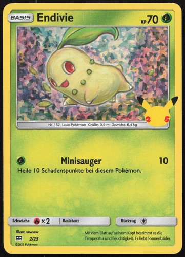 Pokémon endivie holo - pokémon,