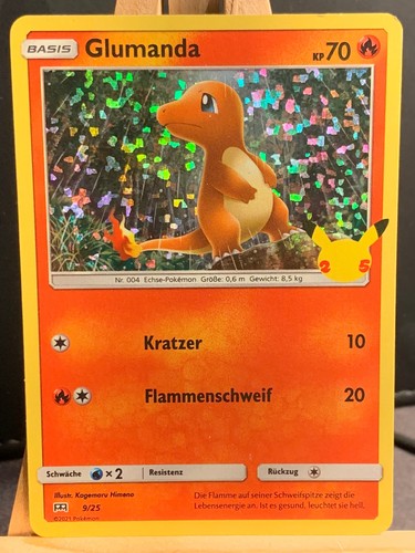 Pokemon glumanda holo 25 - pokemon,