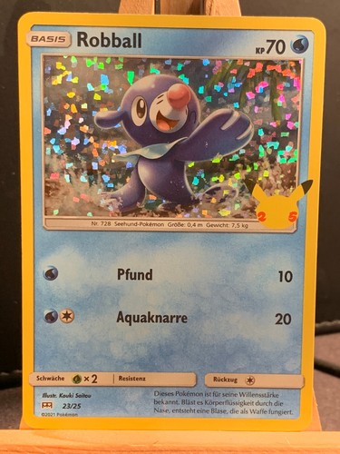 Carta pokemon robball 25th - pokemon,